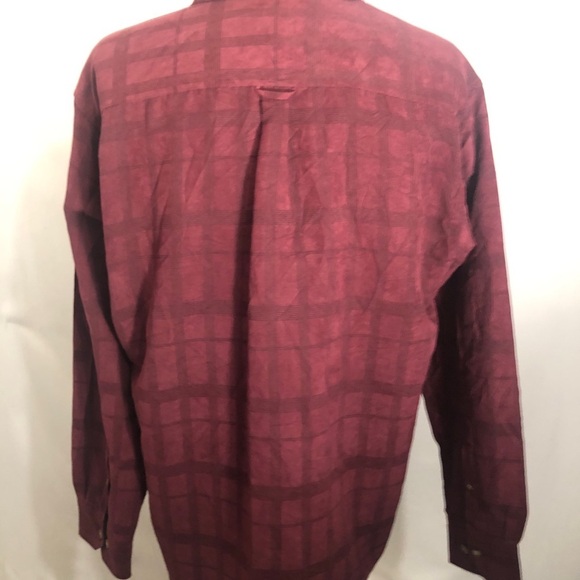 Mens Burgundy Sueded Denver Hayes Longsleeve Shirt. Size Large. - Picture 6 of 7
